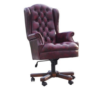 Leather Chesterfield Office Chair