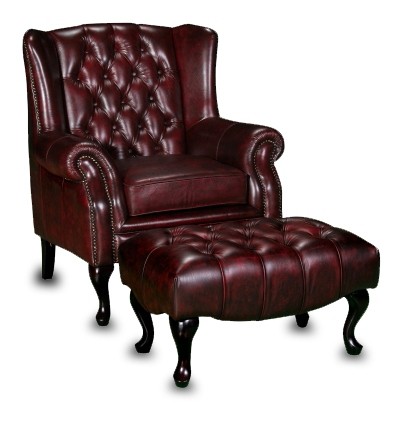  Paris Leather Wing Chair