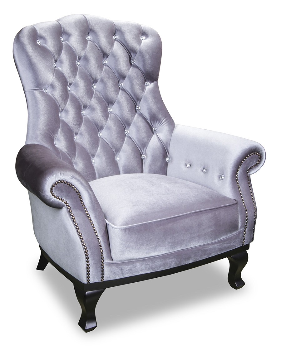 Telfird wing chair velvet fabric