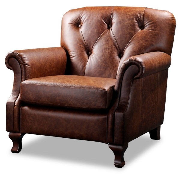 Windsor leather chesterfield armchair